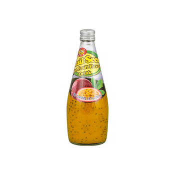 Honey Bee Basil Seed Drink Passion Fruit Flavor 9.8oz - A&E Foodstore