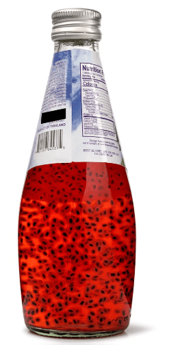 Honey Bee Basil Seed Drink, Pomegranate Flavor 9.8 oz - A&E Foodstore