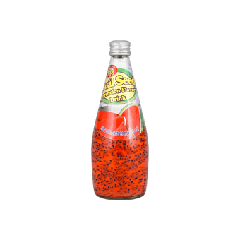 Honey Bee Basil Seed Drink Watermelon Flavor 9.8oz