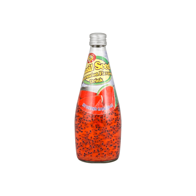 Honey Bee Basil Seed Drink Watermelon Flavor 9.8oz - A&E Foodstore