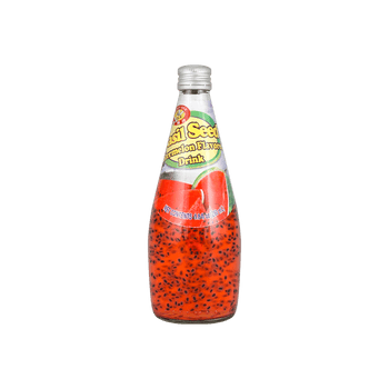 Honey Bee Basil Seed Drink Watermelon Flavor 9.8oz - A&E Foodstore