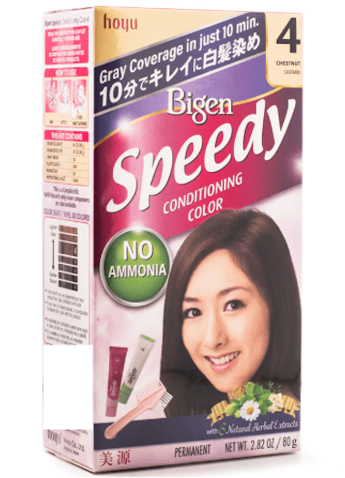 Hoyu Bigen Hair Color Hair Dye Speedy 04 Chestnut 1 box - A&E Foodstore