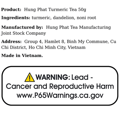 Hung Phat Turmeric Tea 50g - A&E Foodstore