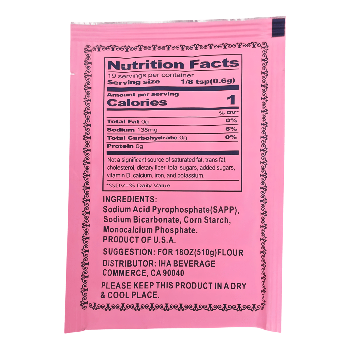[IHA] Baking Powder - 0.4oz(Pack of 8) - A&E Foodstore
