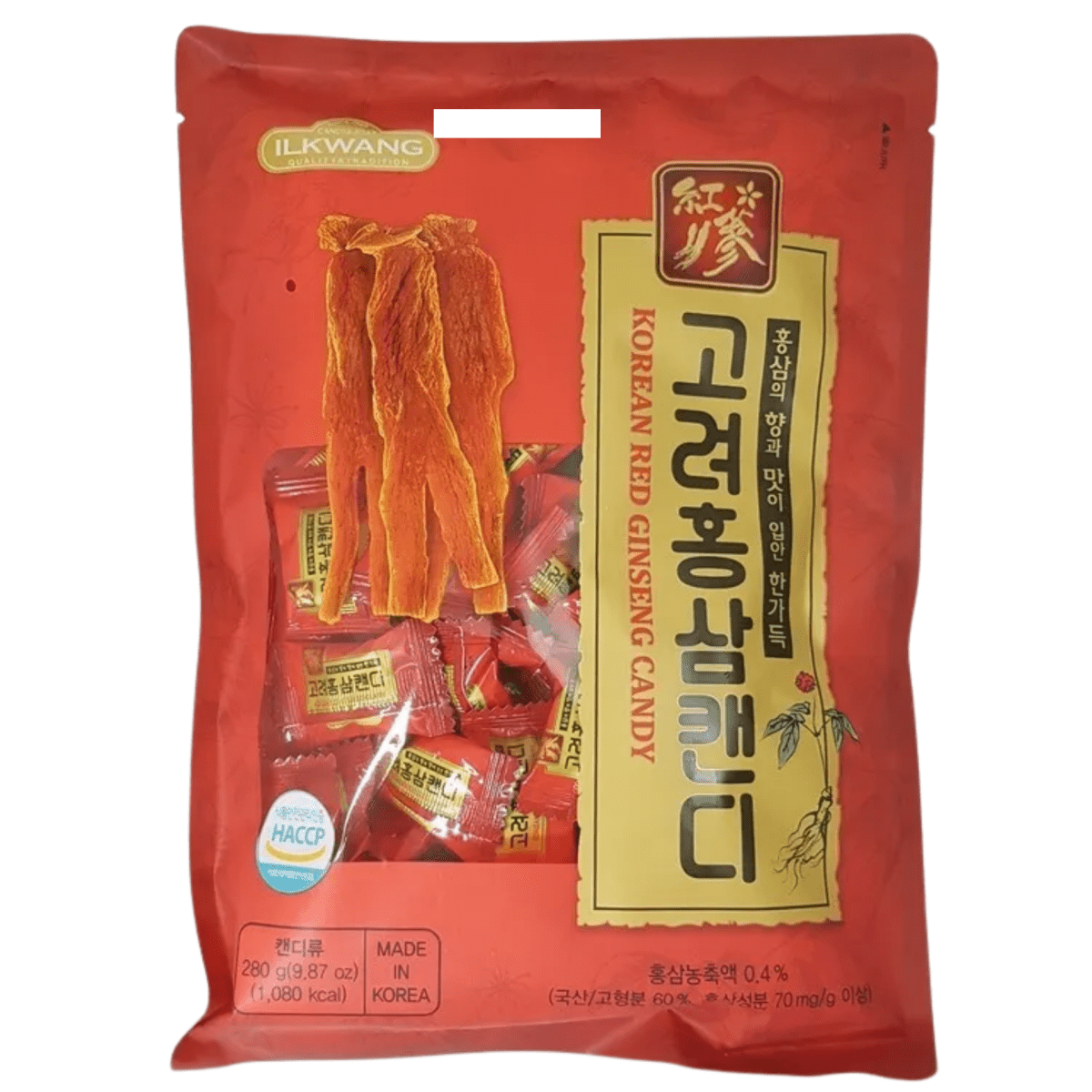 Ilkwang Korean Red Ginseng Candy 9.87oz - A&E Foodstore