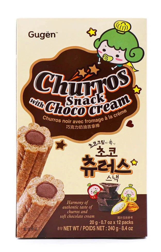 Gugen Churros Snack With Choco Cream 8.4oz