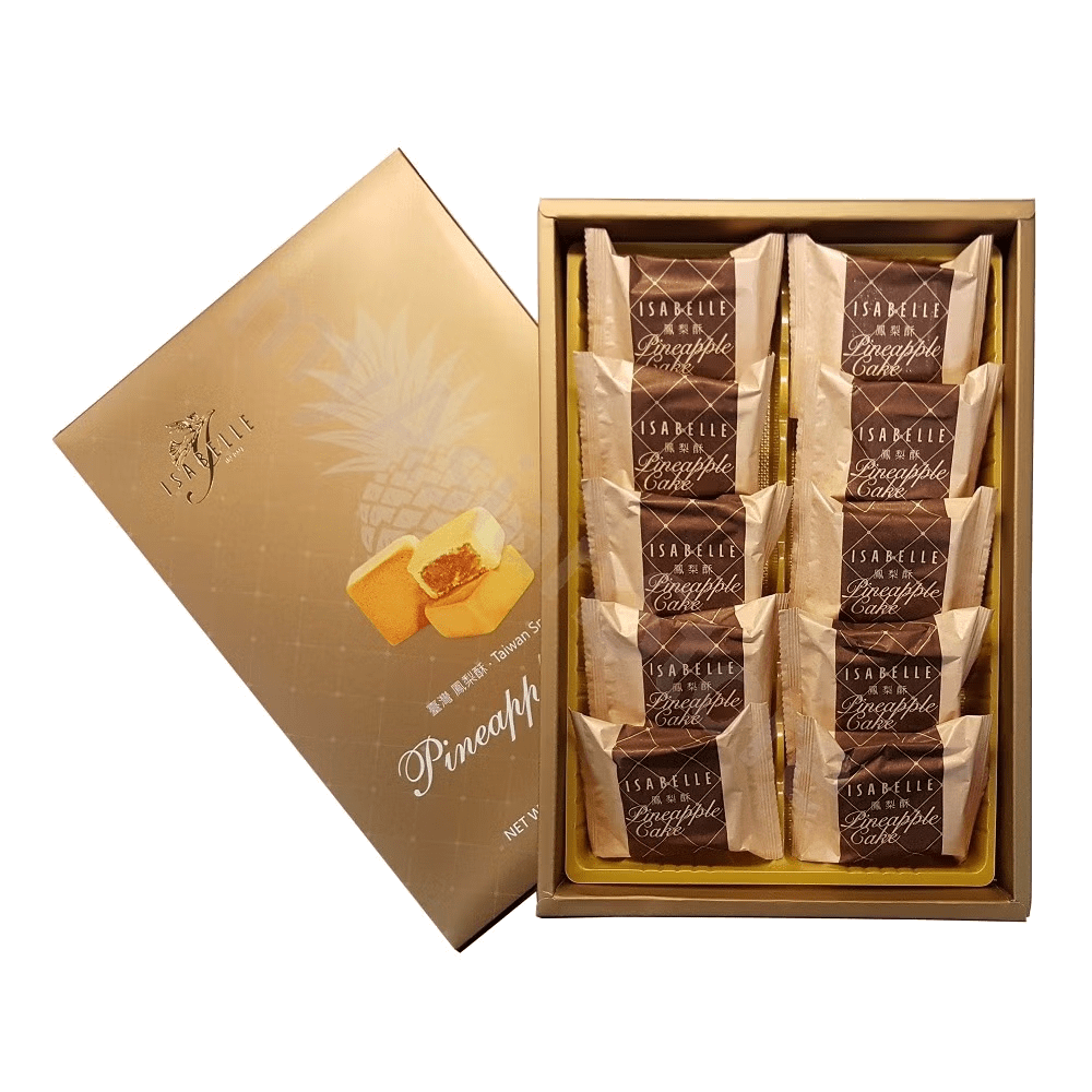 Isabelle Taiwan Specialties Pineapple Cakes 10ct 480 g - A&E Foodstore