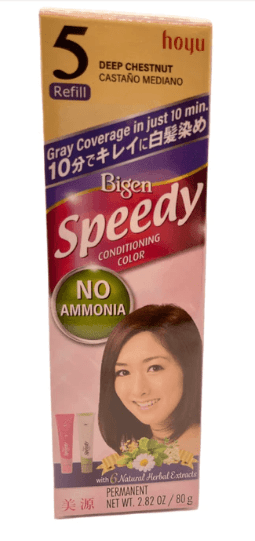Japan Hoyu Bigen Speedy Conditoning Color  5 No Ammonia 40g+40g 1 box - A&E Foodstore
