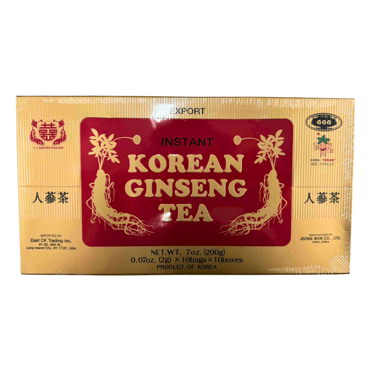 Jeong Won Instant Korean Ginseng Tea 200g - A&E Foodstore