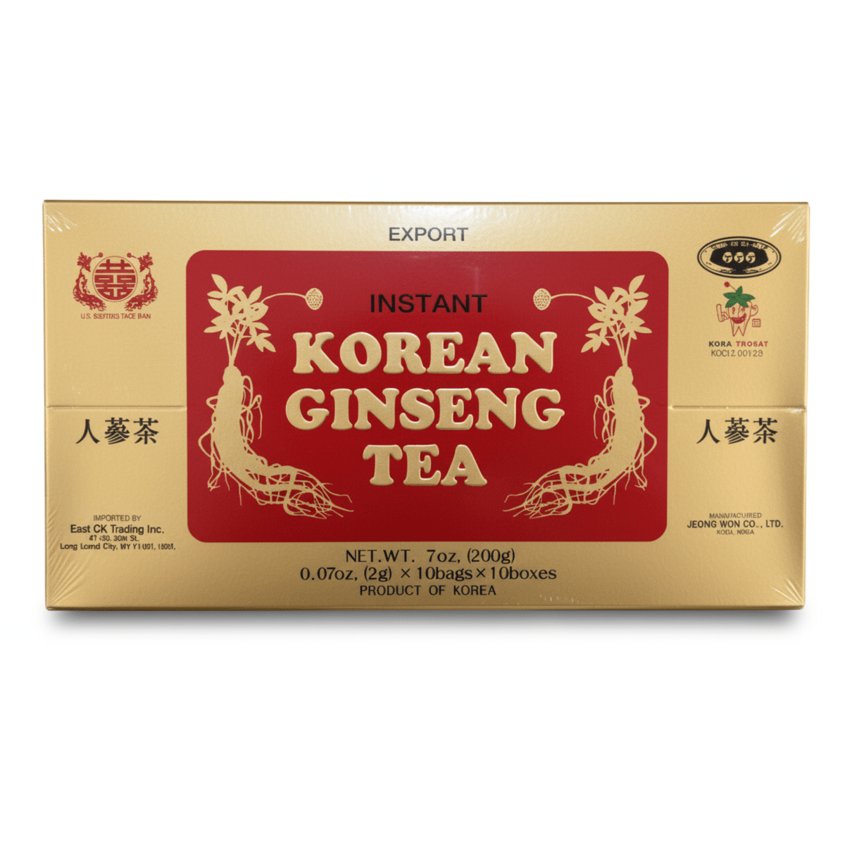 Jeong Won Instant Korean Ginseng Tea 200g - A&E Foodstore