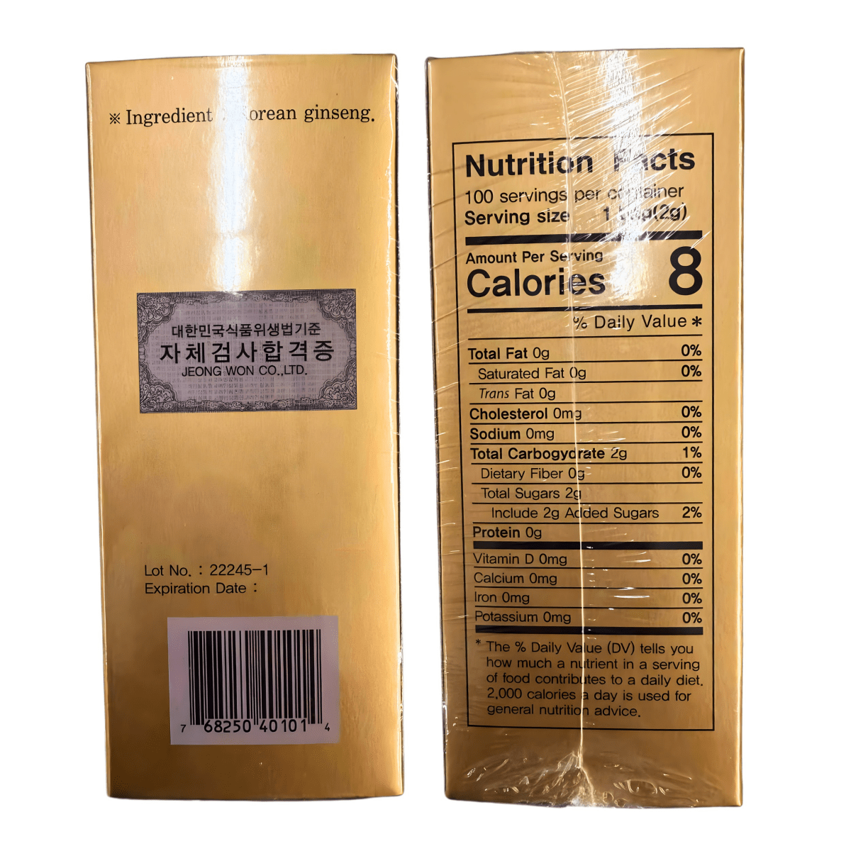 Jeong Won Instant Korean Ginseng Tea 200g - A&E Foodstore