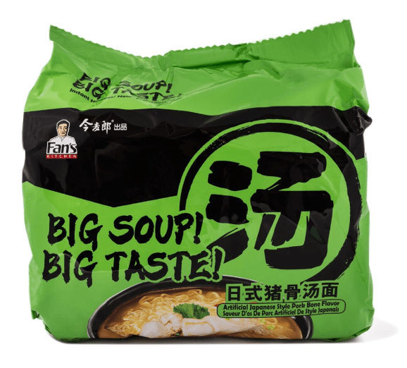 JinMaiLang Fan's Kitchen Instant Noodles, Japanese - Style Pork Bone Flavor 690 g - A&E Foodstore