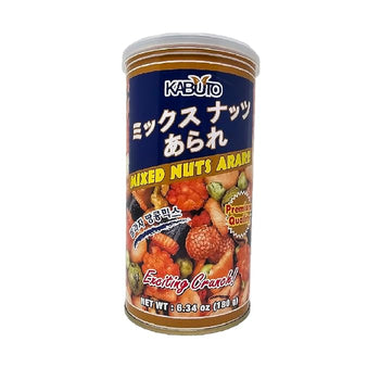 Kabuto Mixed Nuts Arare Peas Beans Crackers Snacking Premium Quality 6.34 oz - A&E Foodstore