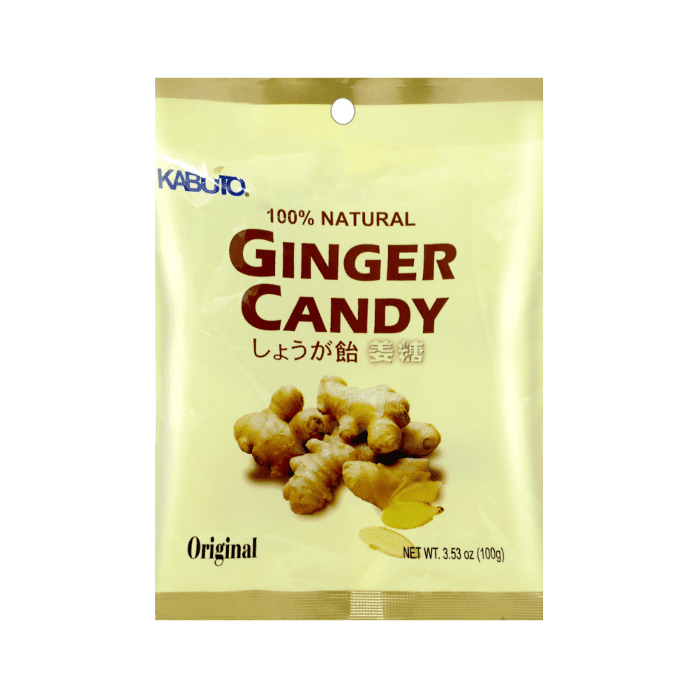 Kabuto Strong Ginger Taste Nature Original Flavor Ginger Candy 3.5oz - A&E Foodstore