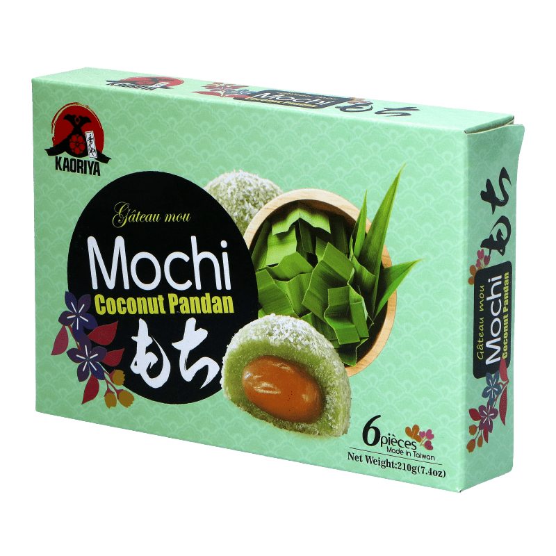 Kaoriya Coconut Pandan Mochi Cake 210g - A&E Foodstore