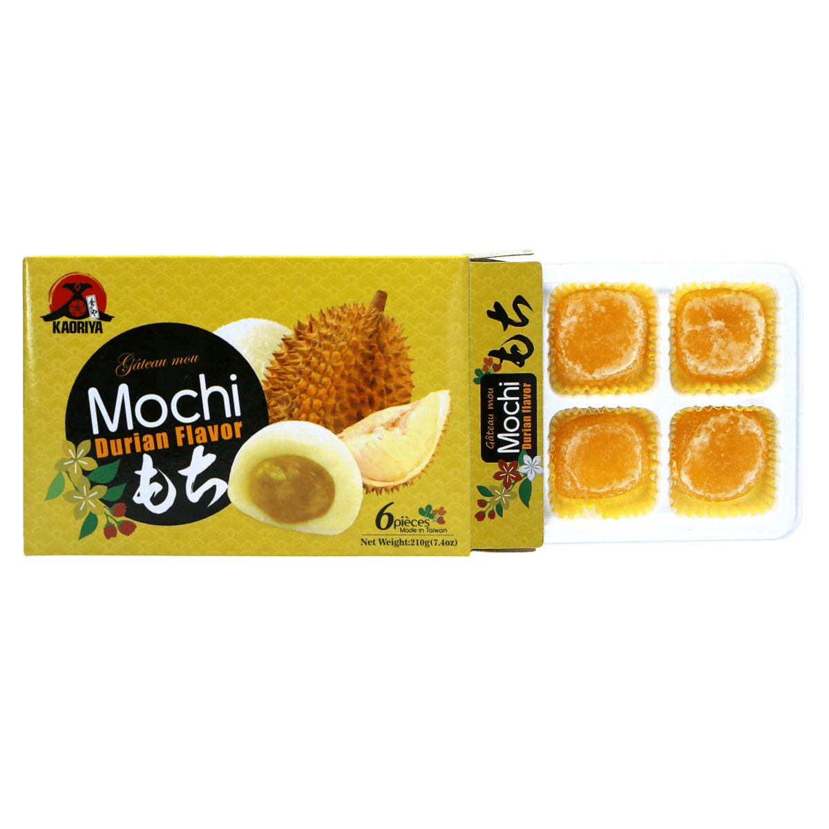 Kaoriya Durian Flavor Mochi Cake 210g - A&E Foodstore