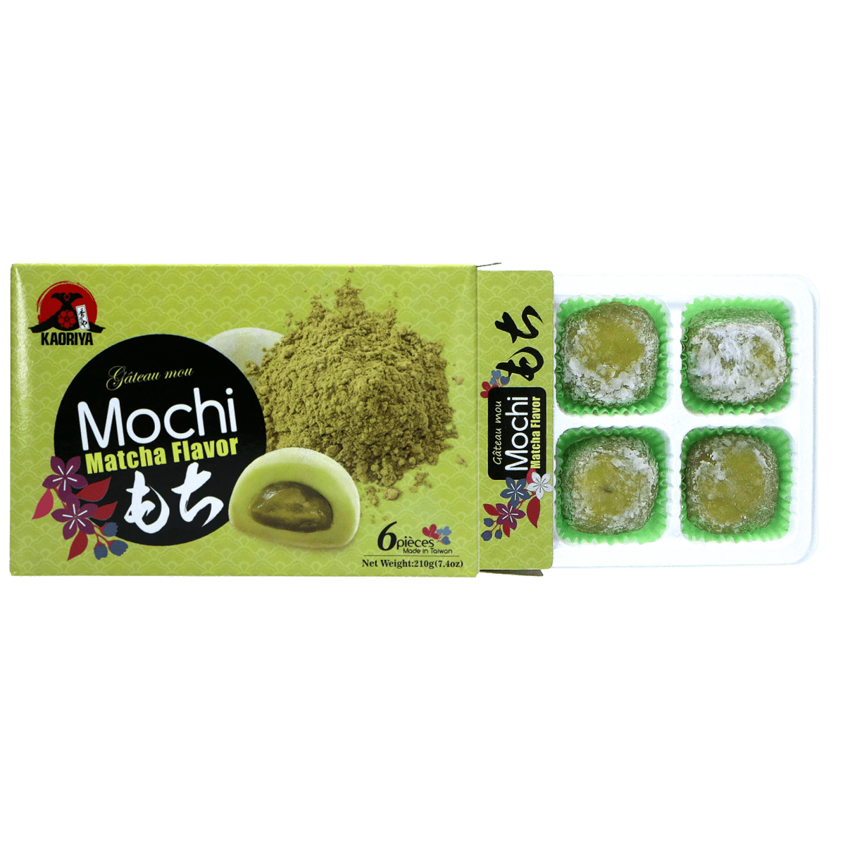 Kaoriya Matcha Flavor Mochi Cake 210g - A&E Foodstore