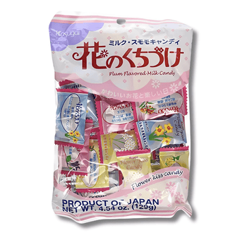 Kasugai Flower Kiss Milk Plum Hard Candy 4.54oz - A&E Foodstore