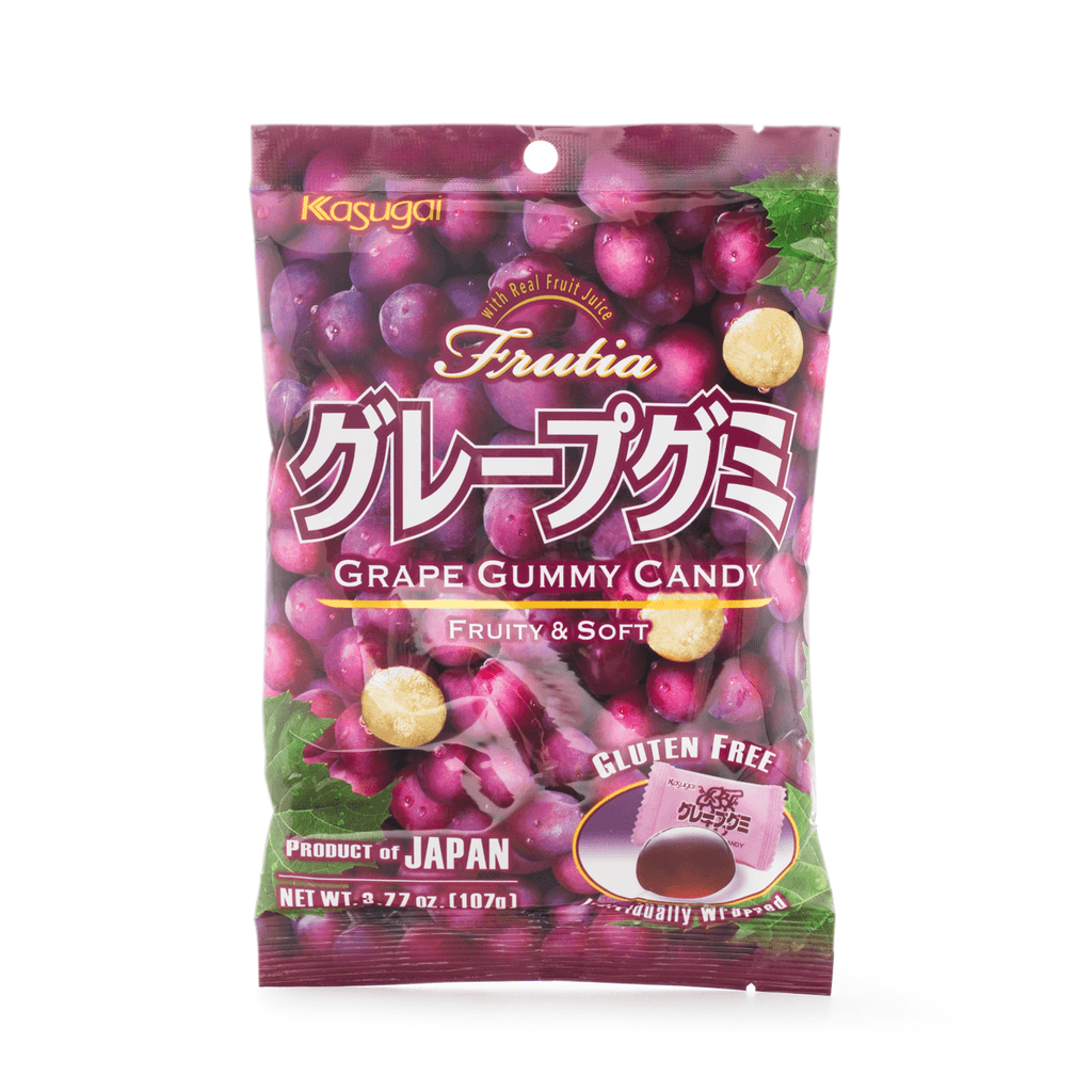 Kasugai Frutia Grape Gummy Candy 107g - A&E Foodstore