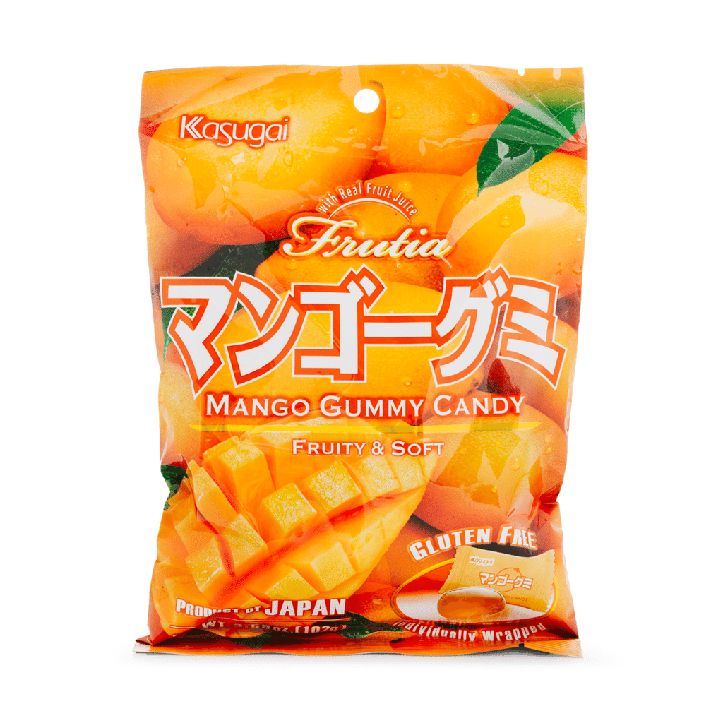 Kasugai Frutia Mango Gummy Candy 102g - A&E Foodstore