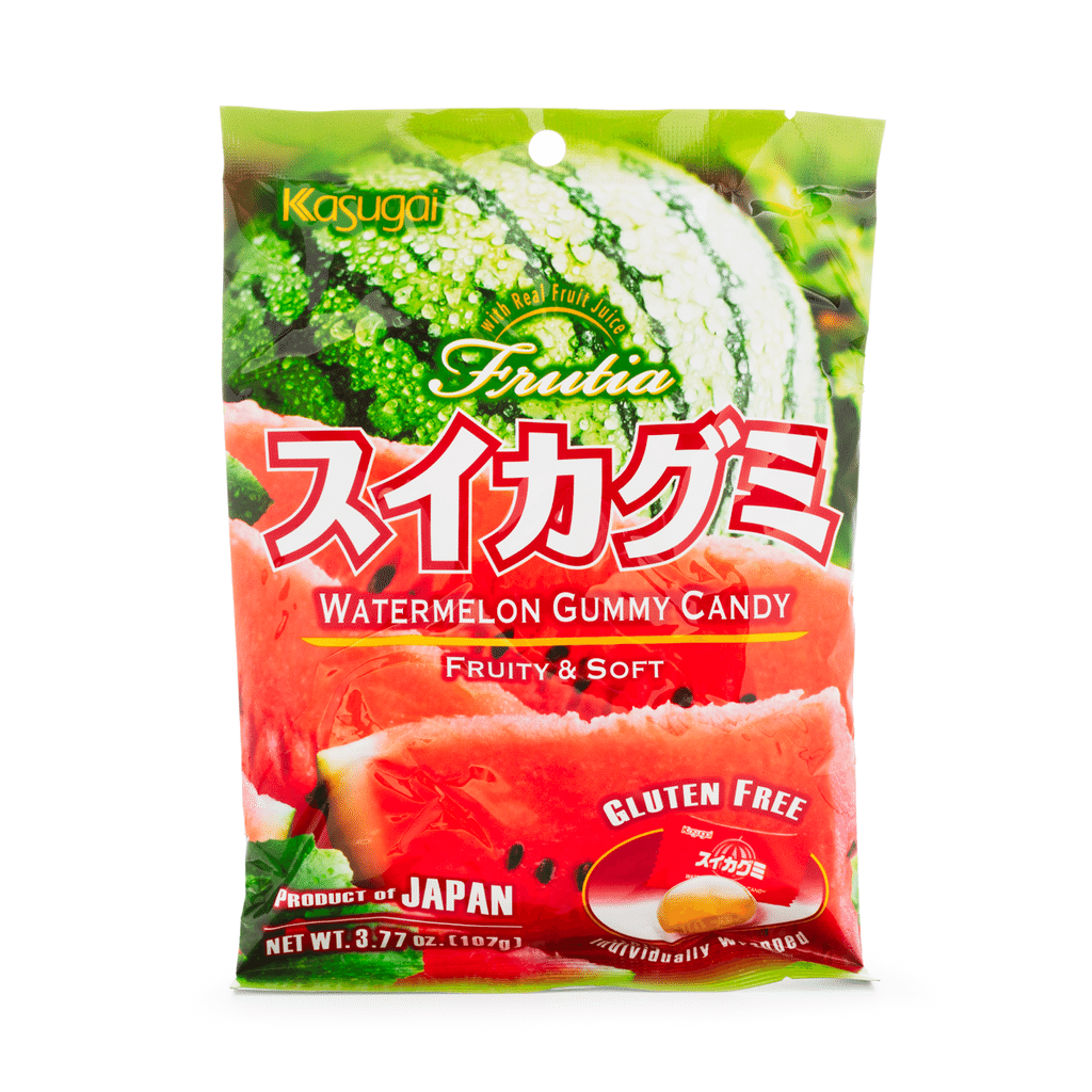 Kasugai Frutia Watermelon Gummy Candy 3.77oz - A&E Foodstore