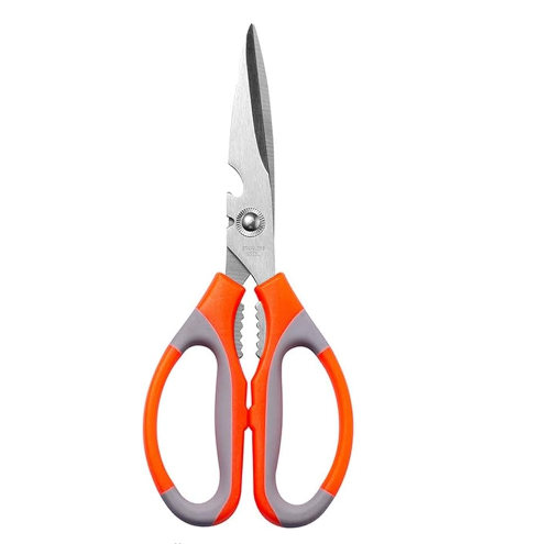 Stainless Steel Multifunction Kitchen Scissors Shears High Visibility Nut Cracker Bottle Opener