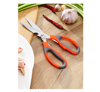 Stainless Steel Multifunction Kitchen Scissors Shears High Visibility Nut Cracker Bottle Opener