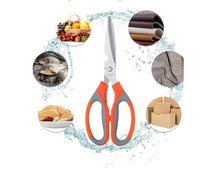 Stainless Steel Multifunction Kitchen Scissors Shears High Visibility Nut Cracker Bottle Opener