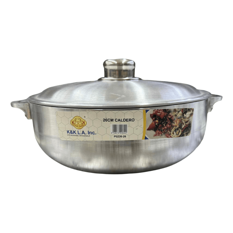 K&K Aluminum Caldero Pot 26cm - A&E Foodstore