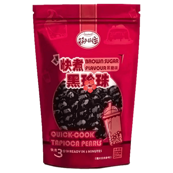 KLKW Quick Cook Tapioca Pearl (Brown Sugar Flavour) 250g - A&E Foodstore