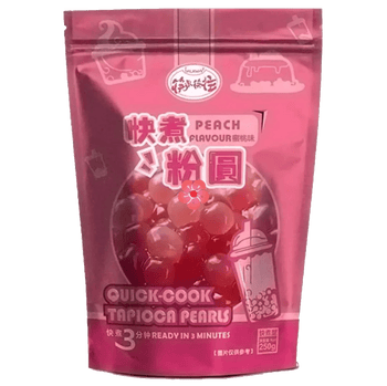 KLKW Quick Cook Tapioca Pearl (Peach Flavour) 250g - A&E Foodstore