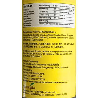 [Koepoe Koepoe] Pandan Flavouring - 0.8oz (25ml) - A&E Foodstore