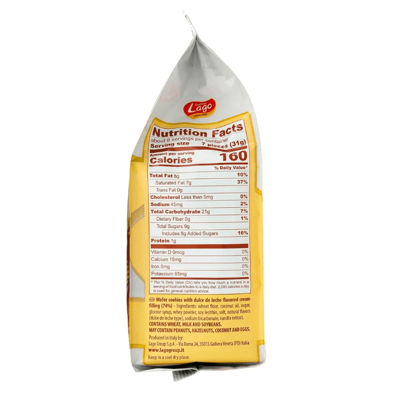 [LAGO] Dulce de Leche Wafers - 250g - A&E Foodstore
