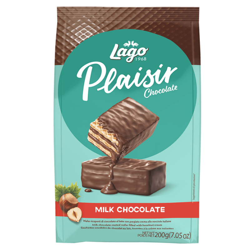 [LAGO] Plaisir Milk Chocolate Wafer – 200g - A&E Foodstore