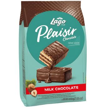 [LAGO] Plaisir Milk Chocolate Wafer – 200g - A&E Foodstore