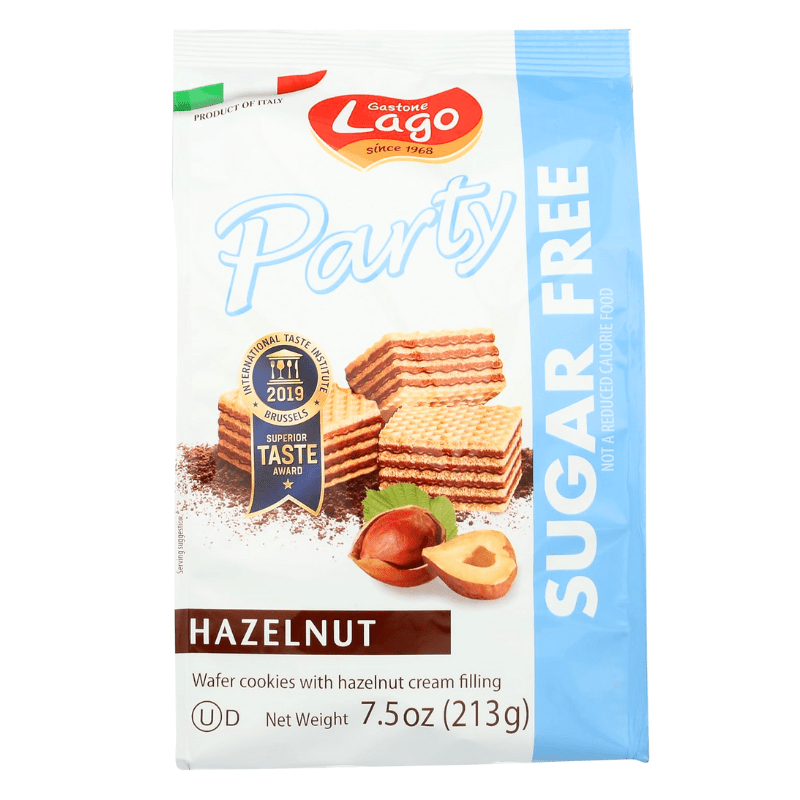 [LAGO] Sugar - Free Hazelnut Wafers - 7.5oz - A&E Foodstore