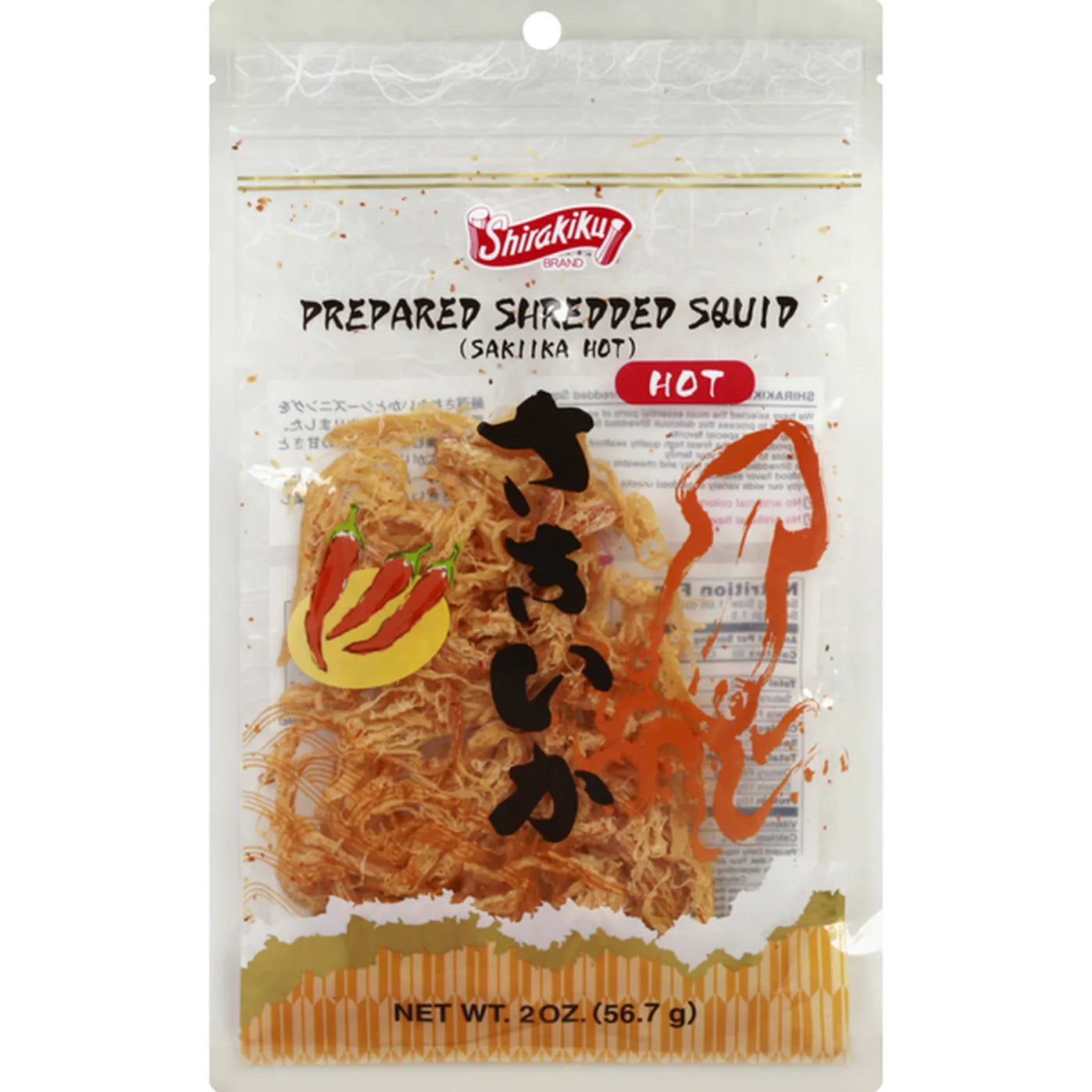 Shirakiku Hot Shredded Squid 2oz