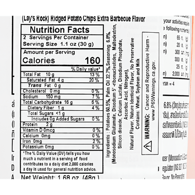 Lay's Extra Barbecue Potato Chips 48g - A&E Foodstore