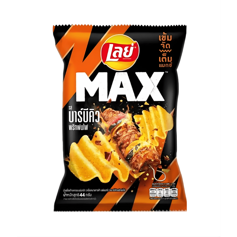 Lay's MAX Spicy Barbecue Flavor Potato Chips 44g - A&E Foodstore