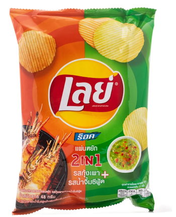 Lay's Potato Chip 2in1 Seafood Sauce 48 g - A&E Foodstore