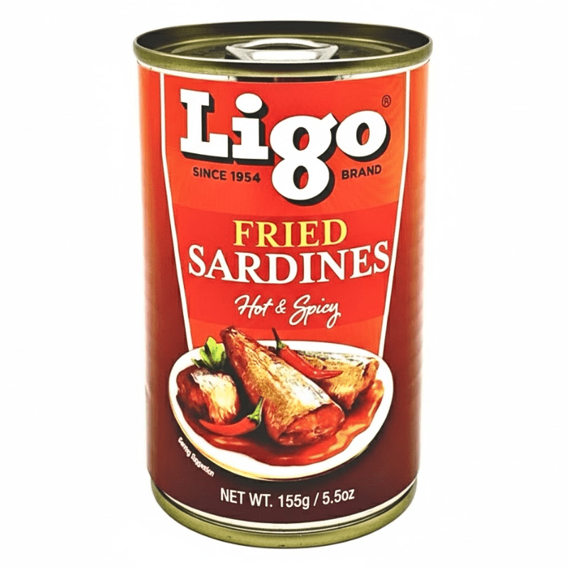 Ligo Fried Sardines Hot & Spicy 155g - A&E Foodstore