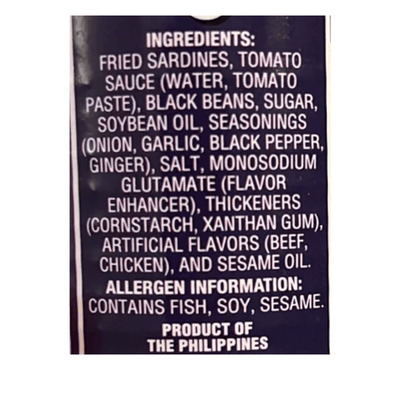 Ligo Fried Sardines with Black Beans 155g - A&E Foodstore