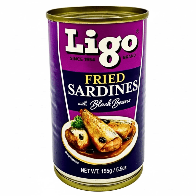 Ligo Fried Sardines with Black Beans 155g - A&E Foodstore