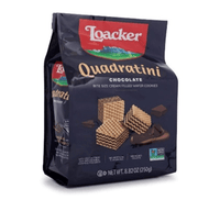 Loacker Quadratini Chocolate Wafer Cookies 250 g - A&E Foodstore
