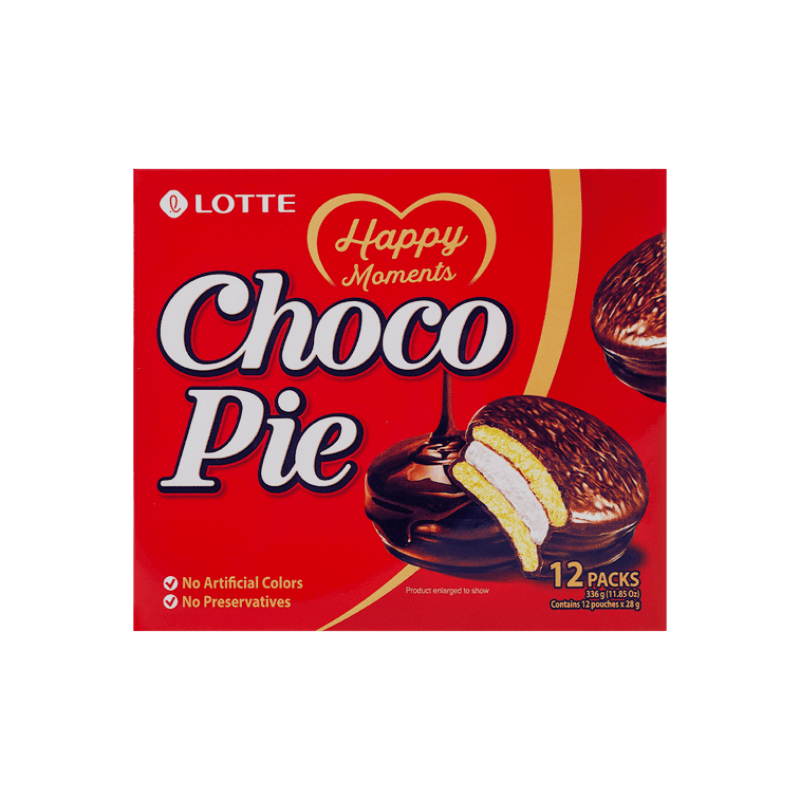 Lotte Choco Pie 12 Packs 11.85oz - A&E Foodstore