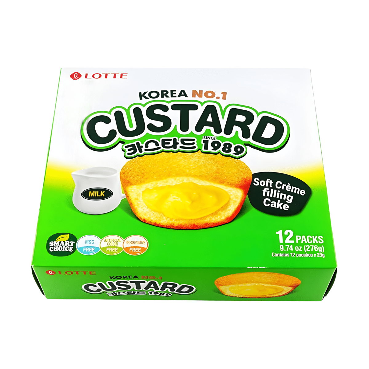 Lotte Custard Cream Cake 9.74oz - A&E Foodstore
