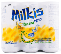 Lotte Milkis Banana Flavor 6pk 50.7 oz - A&E Foodstore
