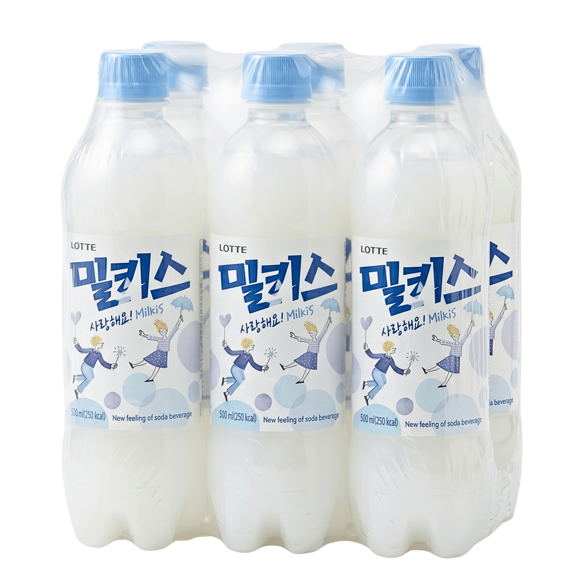 [Lotte] Milkis Milk & Yogurt Soda - 500ml - A&E Foodstore