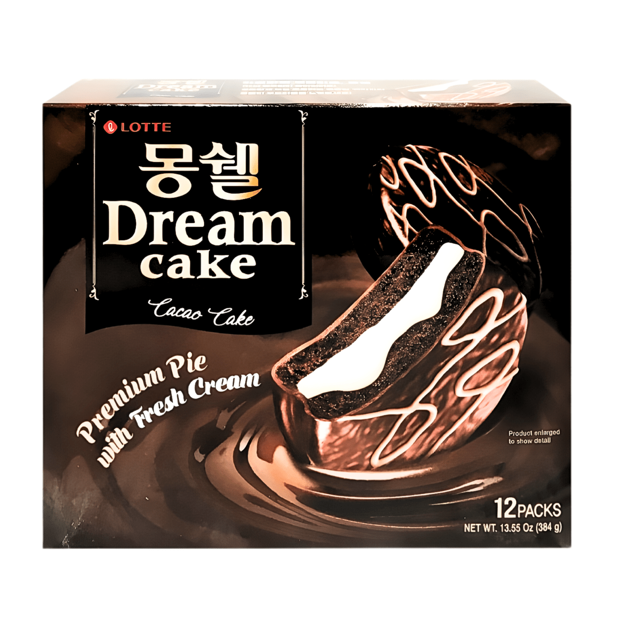 [LOTTE] Moncher Cocao Cake - 384g(12PK) - A&E Foodstore