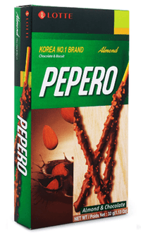 Lotte Pepero Almond Chocolate Sticks 32 g - A&E Foodstore